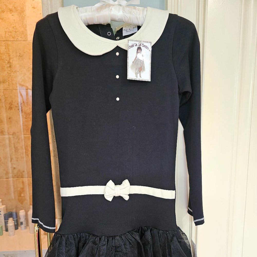 Girls' New Year's Ooh La! La! Couture Mary Jane Black Dress